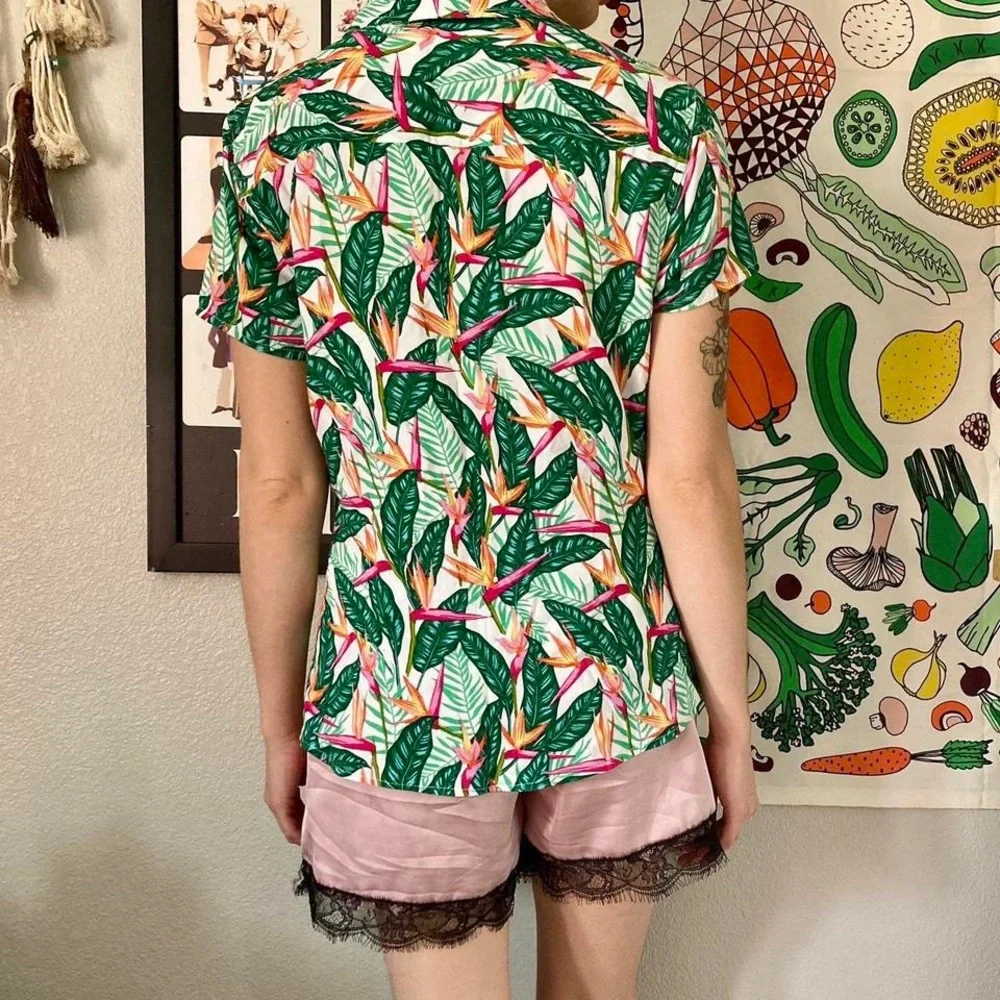 true religion bird of paradise hawaiian shirt - Picture 3 of 4